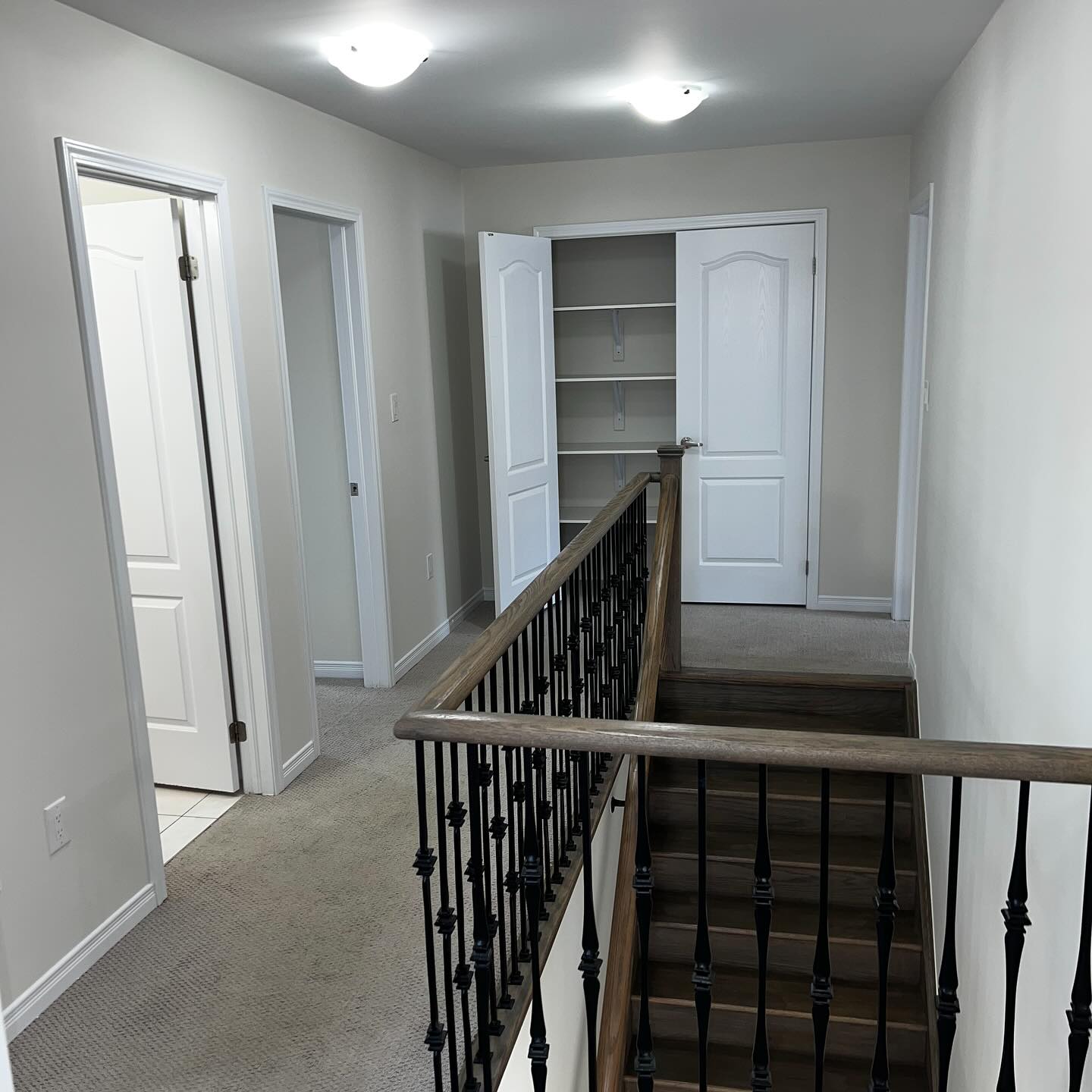 Freshly painted staircase